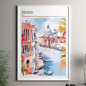 Venice art print - Venice travel poster / Italy wall art print / Italy home decor / Venice Italy travel wall art / cityscape print poster