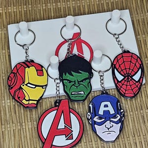 Hand Painted Avengers Keychains & wall mount