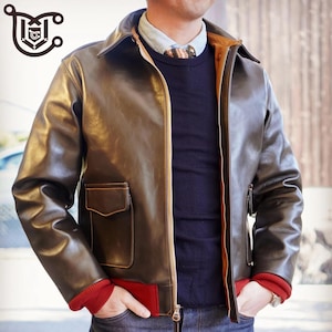 The A2 Flight Jacket-full Grain Cowhide Leather Bomber