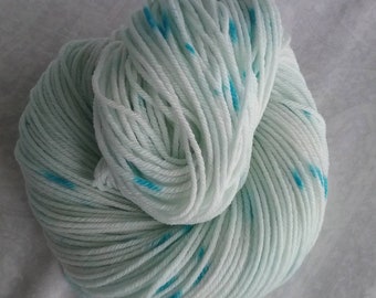 Bear Glacier (PRE-ORDER), pale teal, hand dyed yarn, worsted, indie dyer