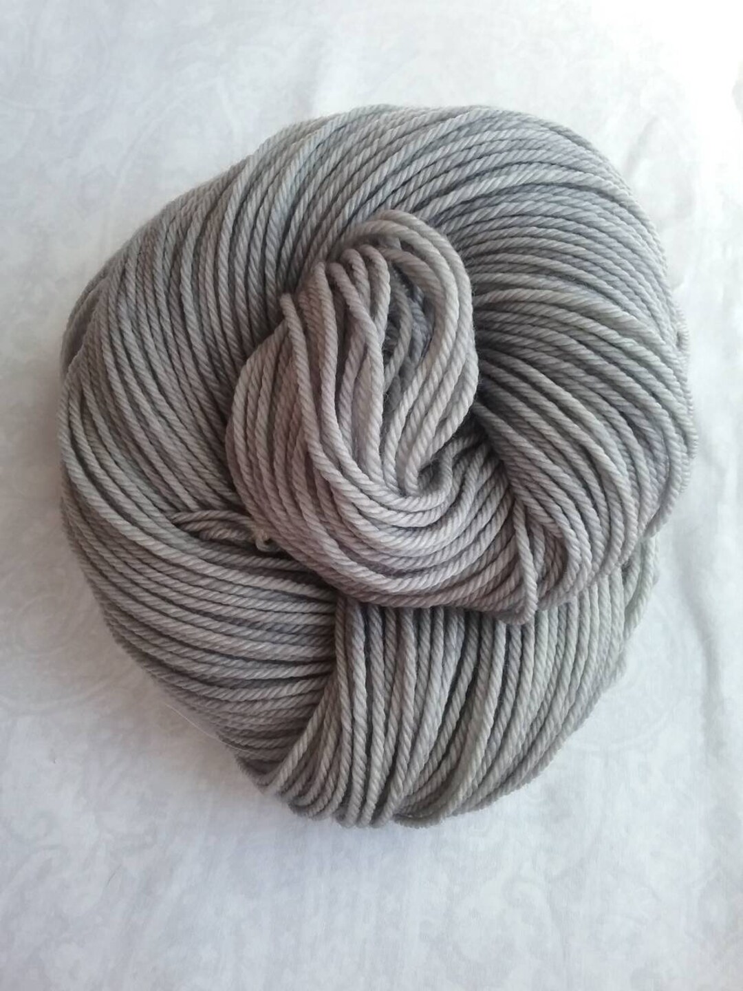Graceful Gray PREORDER, Medium Gray With Beige Undertones, Hand Dyed