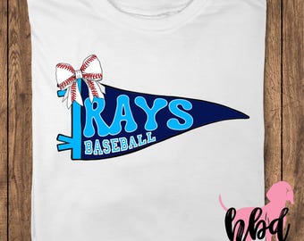 rays baseball pennant flag design PNG file set of 2