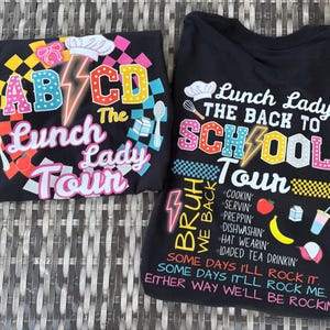 rockstar lunch lady heroes cafetaria werknemers shirtontwerp, set van 2, png