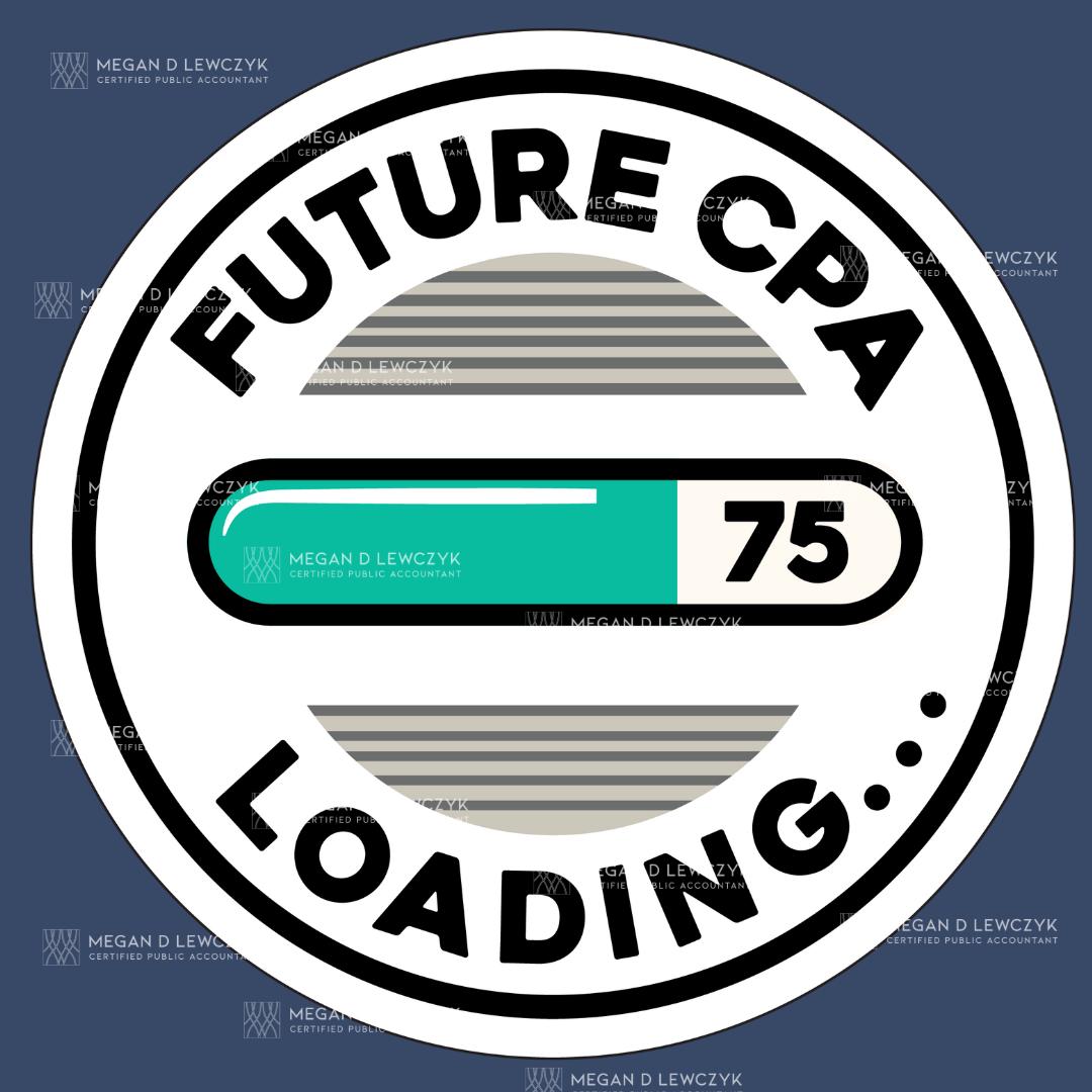 Future CPA Loading Sticker | Motivational Sticker for Certified Public ...
