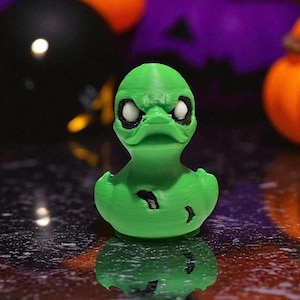 2.5Inches Zombie Duck-Collectible 3DPrinted Duck- Halloween Duck