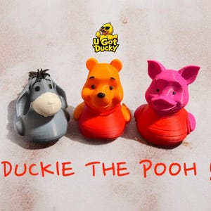 2.5Inches Duckie Pooh-Collectible 3DPrinted Duck-Cute Duck