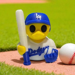 2.5 Inches Baseball Duck-LA Duck-Collectible 3DPrinted Ducks- Los Angeles Duck