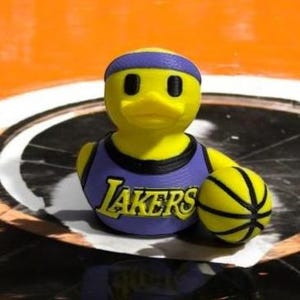 3 Inches Basketball Duck-Los Angeles Duck-Collectible 3DPrinted Ducks-LA Duck