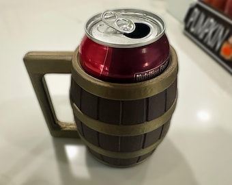 Retro Barrel Can Cozie: 3D Printed Drink Holder