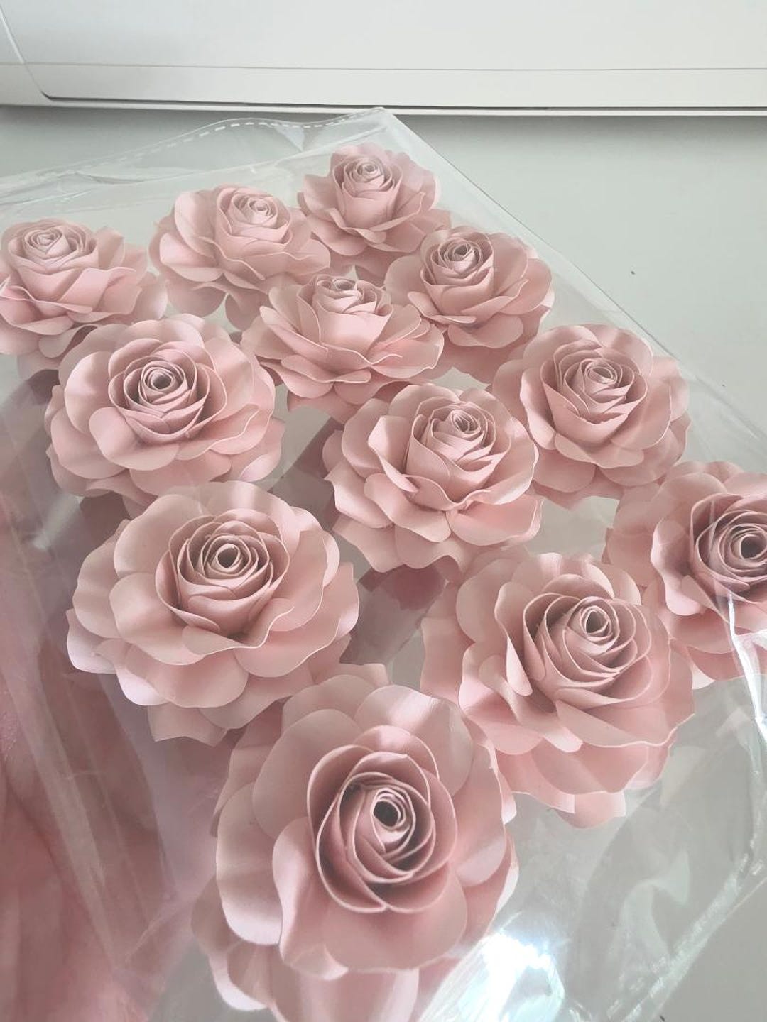 Bud Caps For Roses Blush Pink Paper Roses Grad Caps Decor - Etsy