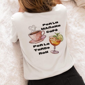 Por La Tarde Ron Tee - Unisex, Perfect for Baristas, Gift for Friends, Coffee Lovers, Relaxation Vibes, Casual Wear