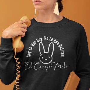 El Conejo Malo Crewneck Sweatshirt, Casual Wear, Unisex Apparel, Cozy Outfit, Birthday Gift