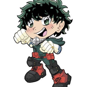 My Hero Glitzer Sticker