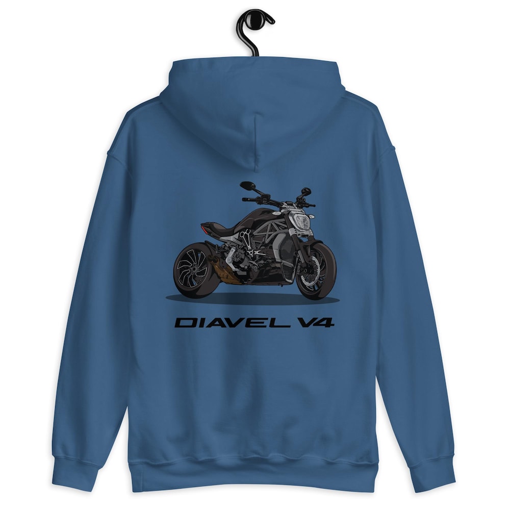 Ducati Diavel V4 Hoodie, Ducati Hoodie, Motorcycle Hoodie, Graphic Hoodie For Rider
