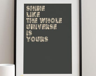 Motivational Rumi quote wall art printable dark sage poster digital download modern typography inspirational sage decor self love gift