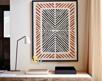 Modern Tribal Wall Art | Boho Geometric Print | Abstract Minimalist Poster | Instant Download | Digital Art | Neutral Home Decor
