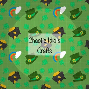St Patrick&#39;s Day Seamless Pattern | Wallpaper | Kindle Insert | Wrapping Paper