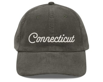 Vintage Connecticut corduroy cap