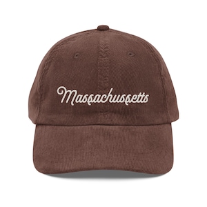 Vintage Massachusetts corduroy cap