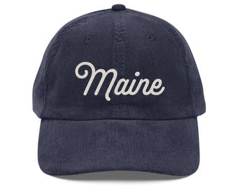 Vintage Maine corduroy cap