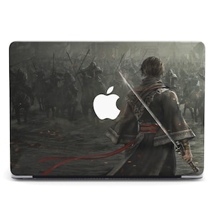 Lone Samurai Warrior Katana Battle MacBook Case MacBook Pro 2024 Case for MacBook Air 15 Case MacBook Air Laptop Case Pro 14 16 M1 M2 M3 M4