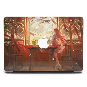 Anime Girl Autumn Red Art Design MacBook 2024 Case for MacBook Air 13 15 Hard Cover MacBook Air M3 Laptop Case Pro 14 16 M2 M3 M4