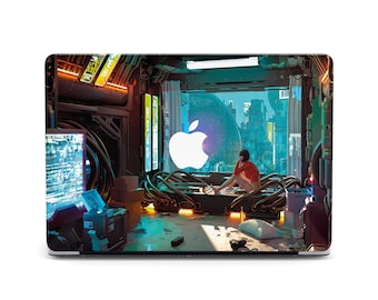Cyber Girl Night City Digital Art MacBook Pro 2024 Case for MacBook Air 13 15 Hard Case Cover MacBook Air M2 M3 Laptop Case Pro 14 16 M3 M4
