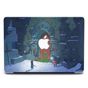 Ritter Skelett Krieger Fantasy DnD Adventure MacBook Pro 2024 Hülle für Air 13 15 Hartschale MacBook Air M2 M3 Laptop Hülle Pro 14 16 M3 M4