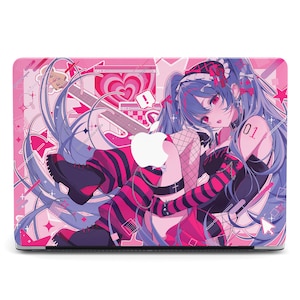 Cyber Pink Girl Digital Hearts Tech Aesthetic MacBook Pro 2024 Case Air 13 15 Hard Case MacBook Air M2 M3 Laptop Case Pro 14 16 M1 M2 M3 M4