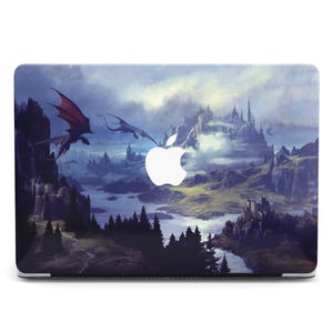 Flying Dragon Rocks Fantasy Art MacBook Pro 2024 Hülle für MacBook Air 13 15 Hard Case Cover MacBook Air M2 M3 Laptop Case Pro 14 16 M3 M4
