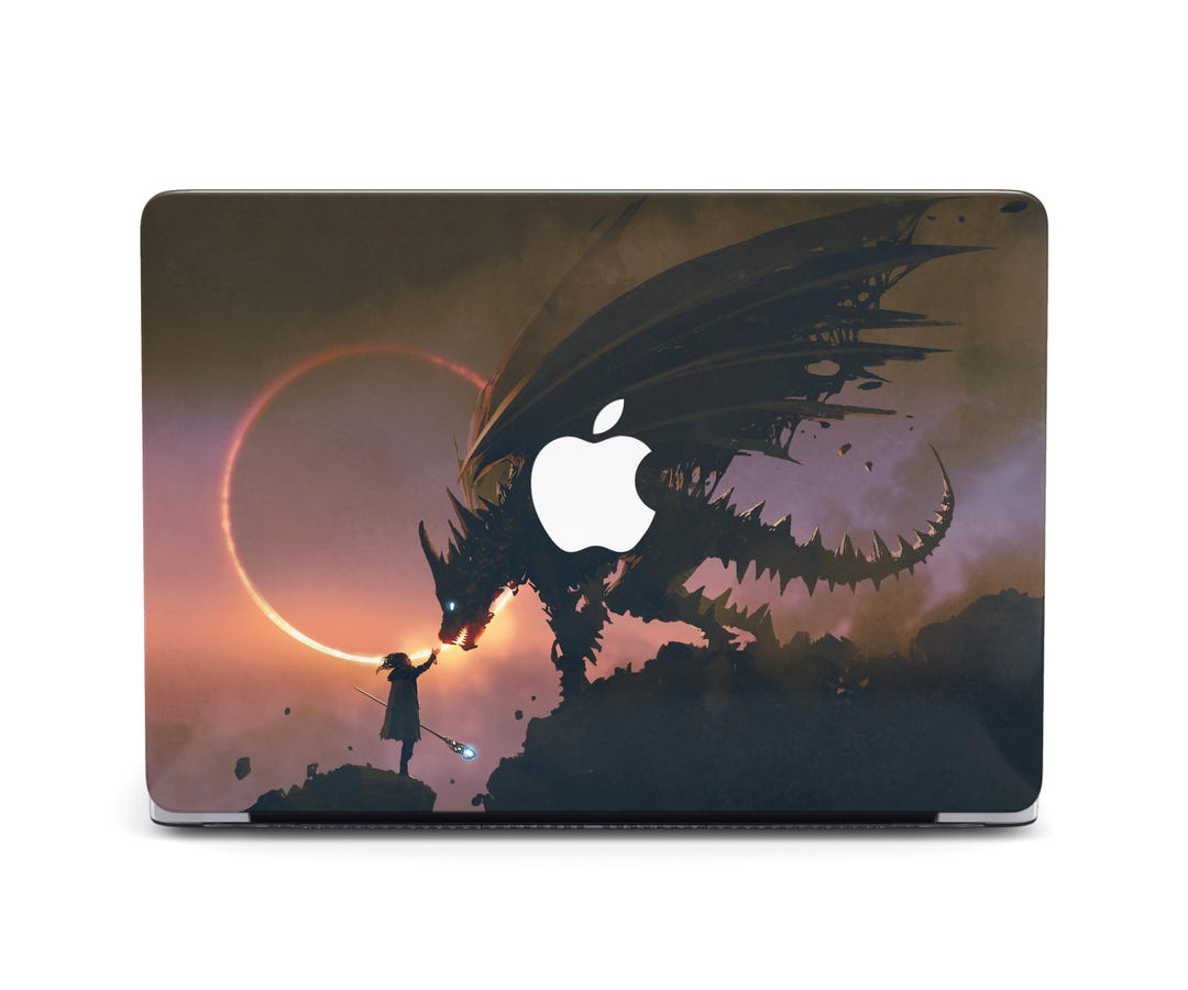 Necromancer Dragon Tamer Fantasy Art MacBook Pro 2024 Case for MacBook
