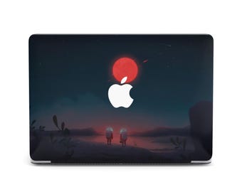Two Astronauts Red Planet Desert Landscape Case for MacBook Air 13 15 Hard Cover MacBook Air M3 Laptop Case Pro 14 16 M2 M3 M4