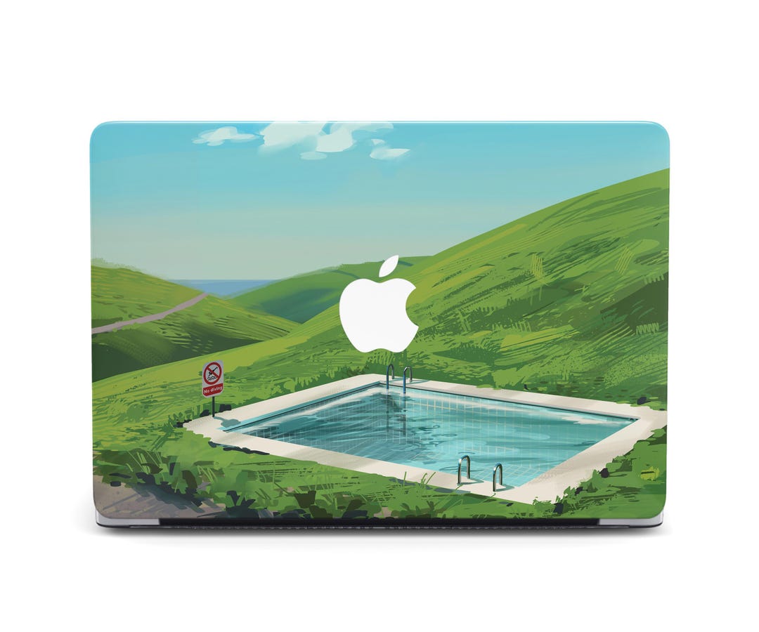 Hillside Swimming Pool Nature Landscape MacBook Pro 2024 Case for ...