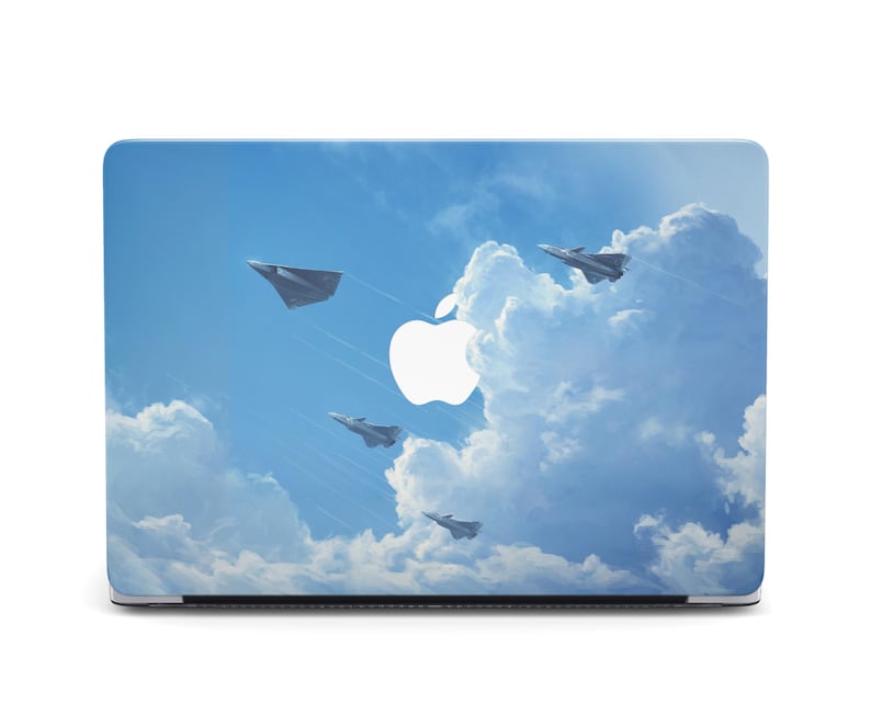Stealth Fighter Jets Formation Clouds Blue Sky Case for MacBook Air 13 ...