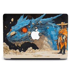 Samurai Dungeon Dragon Rocks Fantasy Art MacBook 2024 Hülle für MacBook Air 13 15 Hard Case Cover MacBook Air M2 Laptop Case Pro 14 16 M3 M4