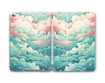 Red Sky Wind Anime Style Art Design iPad Case iPad Air 5 iPad 10 10.9 2022 iPad Pro 12.9 2024 Air 11 Pro 13 iPad 2025 iPad 9 8 10.2