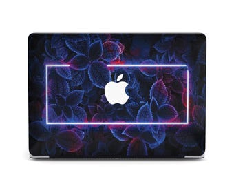 Neon Leaves Blur Red Shine Design MacBook 2024 Case for MacBook Air 13 15 Hard Cover MacBook Air M3 Laptop Case Pro 14 16 M2 M3 M4