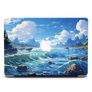 River Scene Anime Art Design MacBook Pro 2024 Case for MacBook Air 13 15 Hard Case Cover MacBook Air M2 M3 Laptop Case Pro 14 16 M3 M4