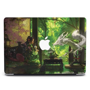 Traditional Japanese Girl Dragon Spirit Tea Ceremony MacBook Pro 2024 Case for MacBook Air 13 15 Hard Case Air M2 M3 Pro 14 16 M1 M2 M3 M4