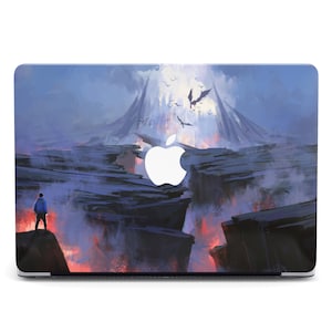 Flying Dragon Rocks Fantasy Art MacBook Pro 2024 Case for MacBook Air 13 15 Hard Case Cover MacBook Air M2 M3 Laptop Case Pro 14 16 M3 M4