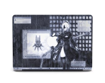 Cyberpunk Anime Girl Digital Matrix Technology MacBook Pro 2024 MacBook Air 13 15 Hard Case MacBook Air M2 M3 Case Pro 14 16 M1 M2 M3 M4