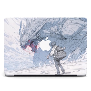 Samurai Boy Dragon Fighter Anime Art MacBook Pro 2024 Case for MacBook Air 13 15 Hard Case Cover MacBook Air M2 Laptop Case Pro 14 16 M3 M4
