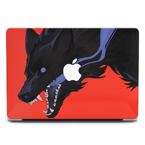 Black Wolf Bloody Anime Art MacBook Pro 2024 Case for MacBook Air 13 15 Hard Case Cover MacBook Air M2 M3 Laptop Case Pro 14 16 M1 M2 M3 M4