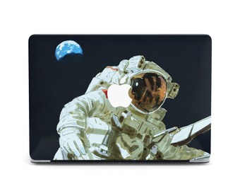 Astronaut Space Earth Orbit Illustration Painting Case for MacBook Air 13 15 Hard Cover MacBook Air M3 Laptop Case Pro 14 16 M2 M3 M4