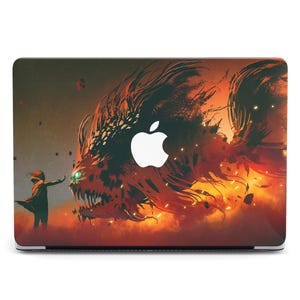 Necromancer Giant Fish Monster Fantasy Art MacBook Pro 2024 Case for MacBook Air 13 15 Hard Case Cover MacBook Air M2 Case Pro 14 16 M3 M4