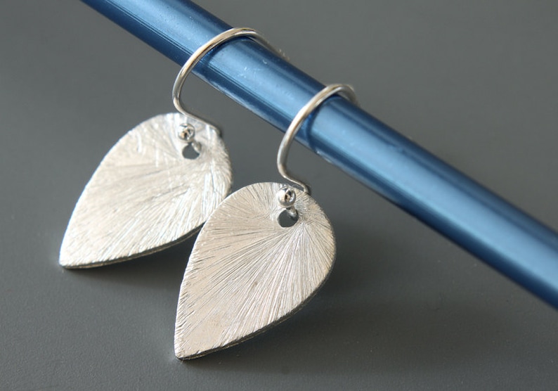 Petal Teardrop Earrings  Simple Earrings  Drop Earrings  image 0