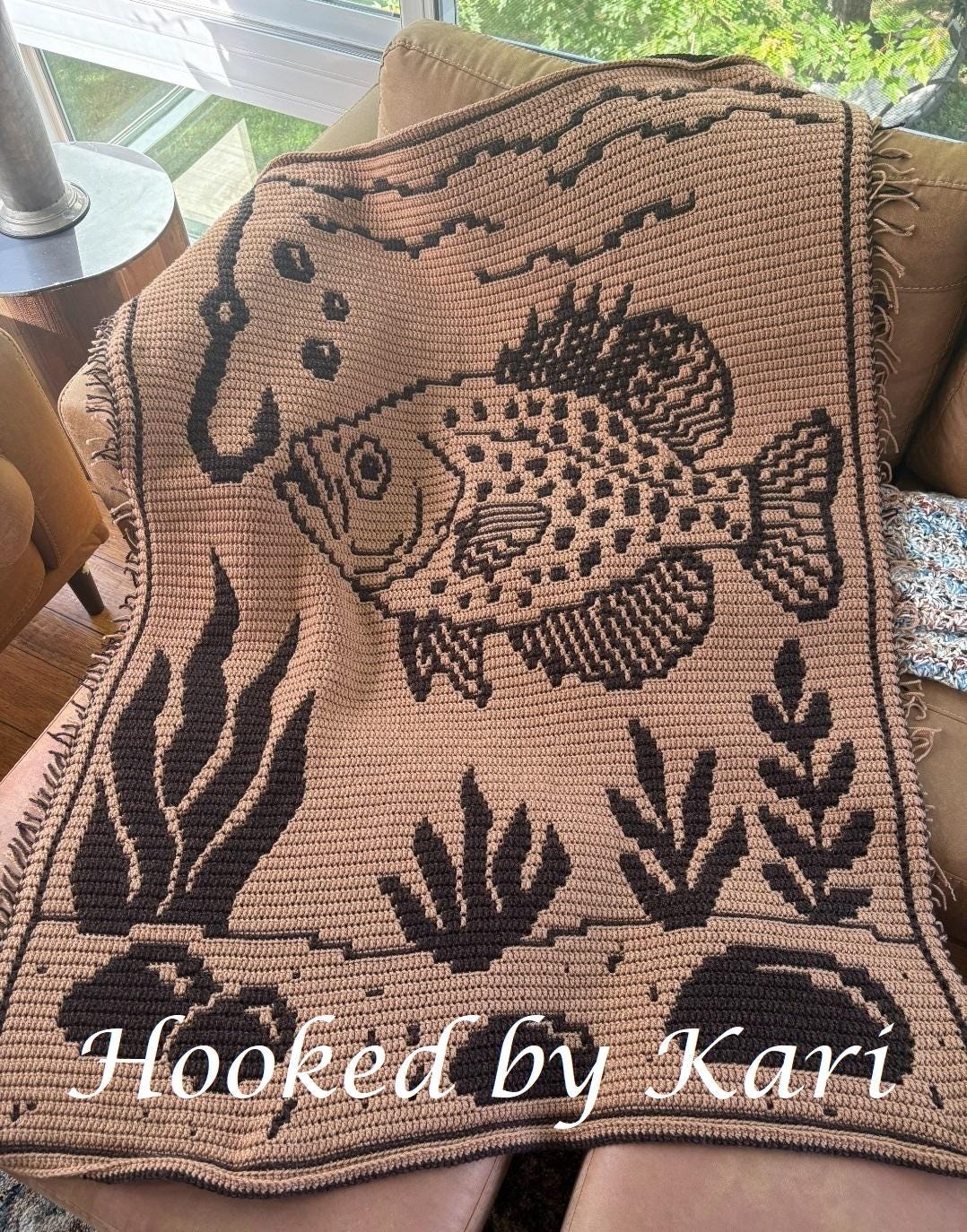 Catchin' Crappies - Overlay Mosaic Blanket PATTERN ONLY