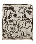 Safari Animals - Overlay Mosaic Baby Blanket PATTERN ONLY (US Terms)