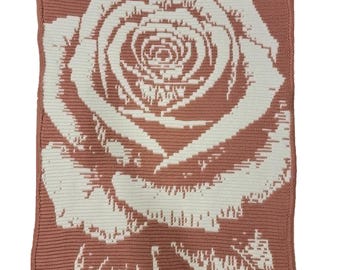 Brilliant Rose - Overlay Mosaic Blanket PATTERN ONLY