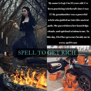 Get Rich Spell – Attract Fast Wealth, Abundance & Financial Freedom – Same Day Casting